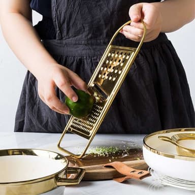 Rustfritt stål flatt rivjern