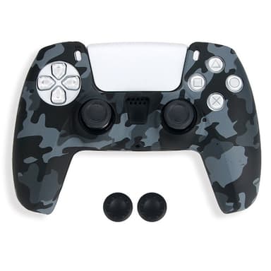 DATA FROG til Sony Playstation 5 Silikondeksel Spillkontrollerdeksel med 2 vippedeksler