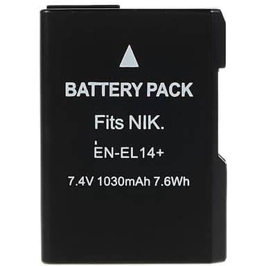 EN-EL14+Batteri til Nikon D3000 D3100 D3200 D3300 D3400 Etc