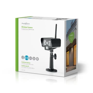 Nedis Digital Wireless Camera | 2.4 GHz | VGA | Innendørs og Utendørs | Nattsyn: 5.00 m | Betraktningsvinkel: 73 ° | Sort | IP54
