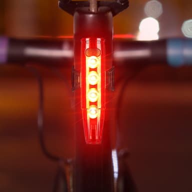 WEST BIKING Sykkelbaklys Laser Smart Bremseinduksjon Vanntett