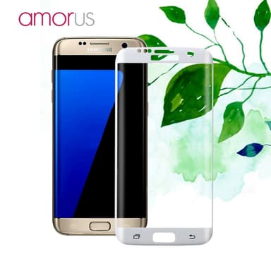 AMORUS Samsung Galaxy S7 Edge Herdet Glass - Hvit