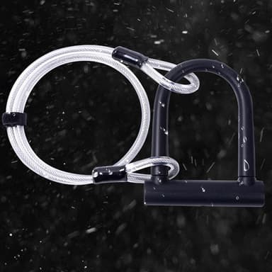 Tyverisikring Jumper Lock Moped Sykkelscooter med sikkerhetskabel
