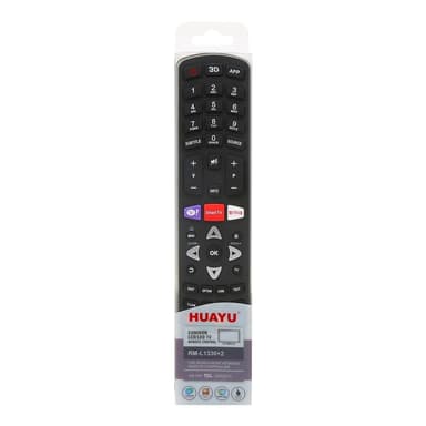 HUAYU TV Fjernkontroll Erstatning for RM-L1330+2 TCL LCD