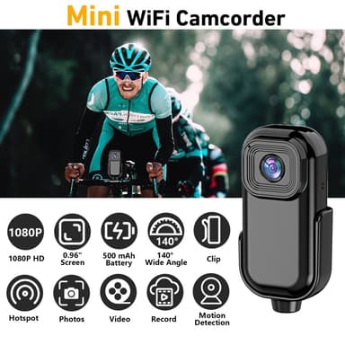 1080P Minikamera Action Cam Sport DV Videoopptakslomme
