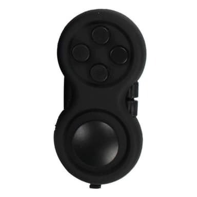 Fidget Spinner Relaxation Pill Joystick med Nøkkelring - Svart