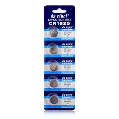 Alkalisk knappcellebatteri CR1625 stor pakke