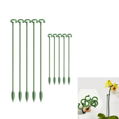 3stk 58cm plantestøtteblomsterplante Enkeltstilket glassfiberstøttestang