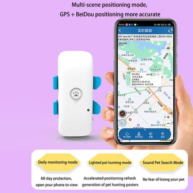 4G Petposition GPS Tracker IP67 vanntett hundekattlokalisering
