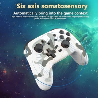 Kompatibel med Nintendo Switch Bluetooth Control Gamepad Turbo-funksjon