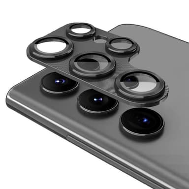 ENKAY kameralinsedeksel til Samsung Galaxy S24 Ultra aluminiumslegering+herdet glass