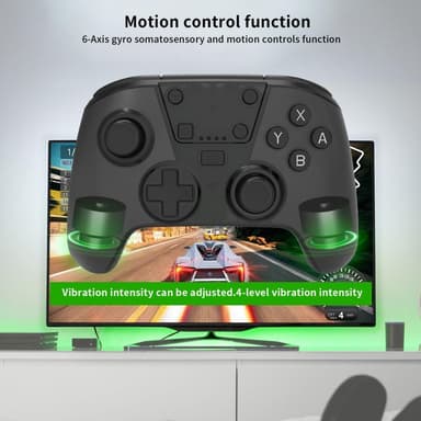 Trådløs spillkontroller kompatibel med Nintendo Switch/Lite/OLED/PC/Steam Deck