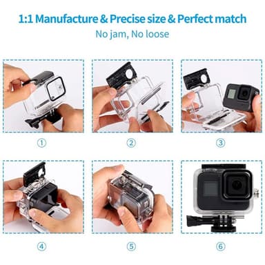 54-i-1 Tilbehør til GoPro Hero 12 11 10 9 Massevis av gode ting