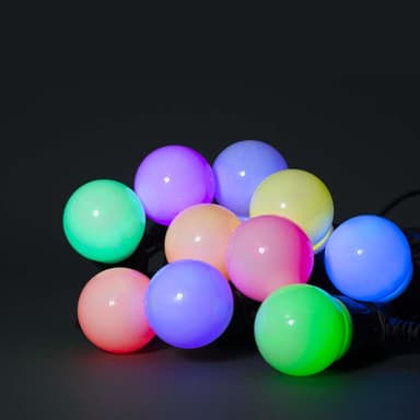 Nedis SmartLife Dekorative Lys | Party Lights | Wi-Fi | Hvit / RGB | 10 LED's | 9.00 m | Android™ | Pære diameter: 50 mm