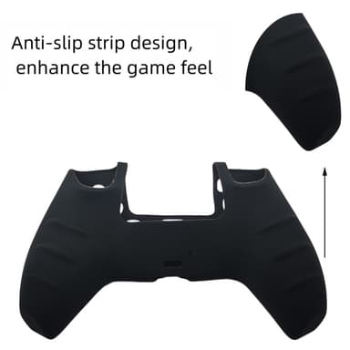 For Sony PlayStation 5 PS5 Silikonetui Anti-Slip Beskyttelse - Svart