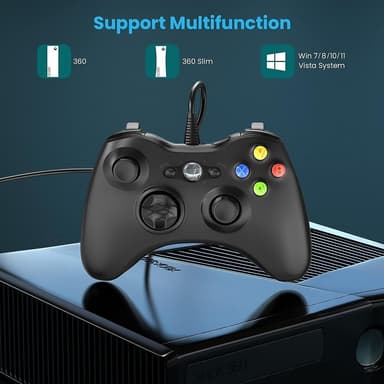 Gamepad Joystick Spillkontroller til Xbox 360 PC Windows