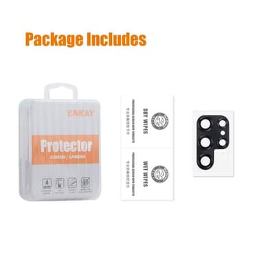 For Samsung Galaxy S25+ Kameralinsebeskytter ENKAY Metallring Linsefilm