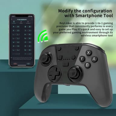 Trådløs spillkontroller kompatibel med Nintendo Switch/Lite/OLED/PC/Steam Deck