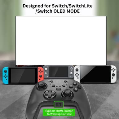 Trådløs spillkontroller kompatibel med Nintendo Switch/Lite/OLED/PC/Steam Deck