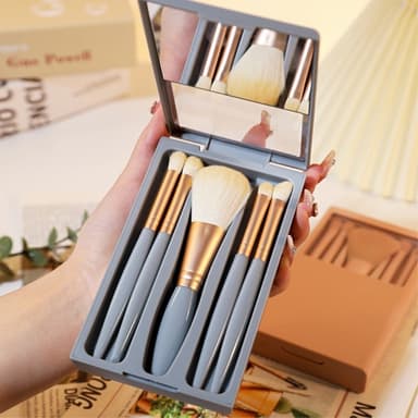 5 stk Concealer Blending Brush Kit fibersminke Øyenskygge sminke