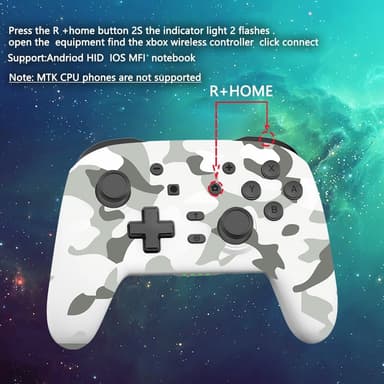 Kompatibel med Nintendo Switch Bluetooth Control Gamepad Turbo-funksjon