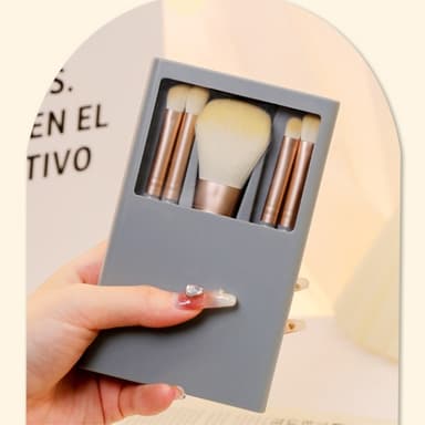 5 stk Concealer Blending Brush Kit fibersminke Øyenskygge sminke