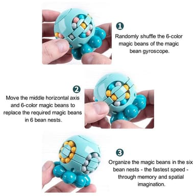 Magic Bean Fidget Toy Puzzle Leketøy Blekksprut Stressavlastning