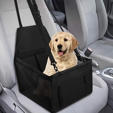 Pet car bag, black, large