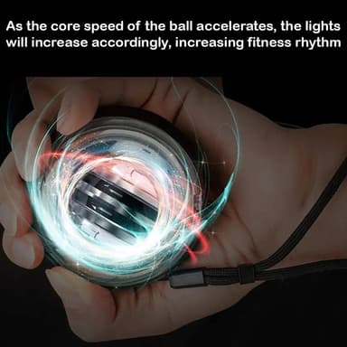 Treningsstyrkende håndleddsgyroskop Gyro Power Ball Fidget