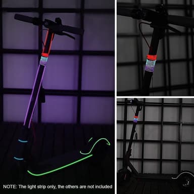 LED-stripe for scooter bil motorsykkel etc 3 lysmoduser - grønn