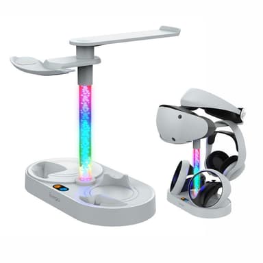 For PS5 VR-hodetelefon+kontroller Ladestativ