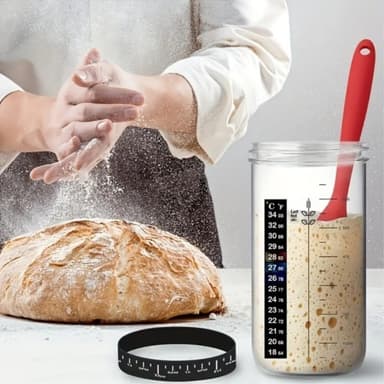 Surdeig 730ml Gjæringskrukke Startbeholder for glassbaketilbehør