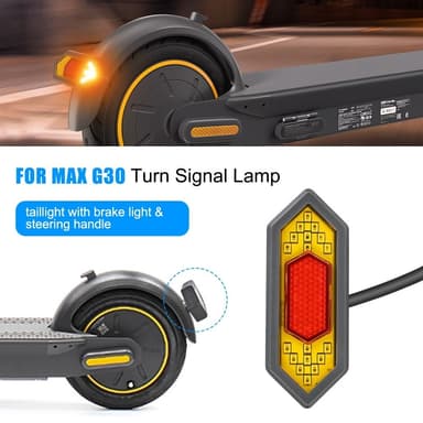 For Ninebot Max G30 baklys Blinklys LED Scooter baklampe