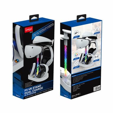 For PS5 VR-hodetelefon+kontroller Ladestativ