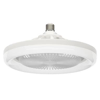 Takvifte E27 roterbar mini viftelampe med fjernkontroll