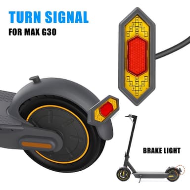 For Ninebot Max G30 baklys Blinklys LED Scooter baklampe