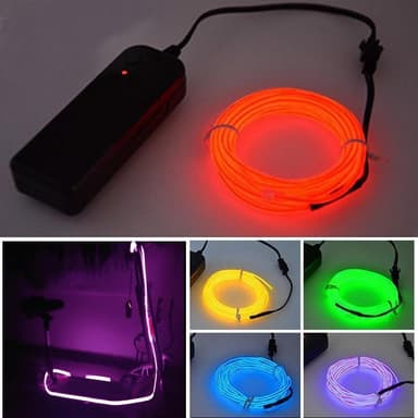 LED-stripe for scooterbil motorsykkel etc 3 lysmoduser - lilla
