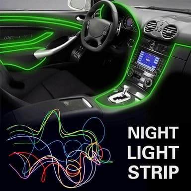 LED-stripe for scooterbil motorsykkel etc 3 lysmoduser - lilla