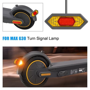 For Ninebot Max G30 baklys Blinklys LED Scooter baklampe