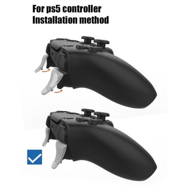 1 par for Sony Playstation 5-utløserforlengere for spillkontroller