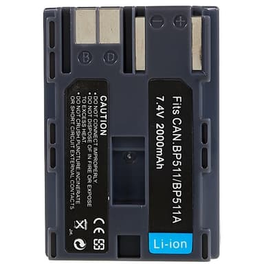 BP-511 Batteri til Canon EOS 40D/300D/5D/20D/30D/50D/10D/G5/G6