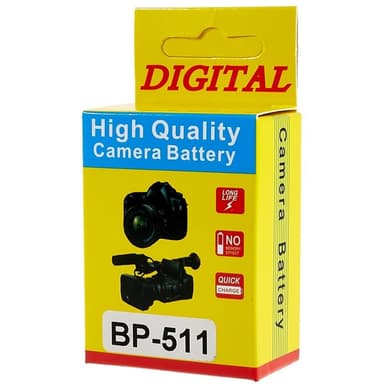 BP-511 Batteri til Canon EOS 40D/300D/5D/20D/30D/50D/10D/G5/G6