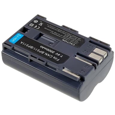 BP-511 Batteri til Canon EOS 40D/300D/5D/20D/30D/50D/10D/G5/G6