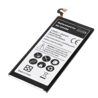 2550mAh Li-ion erstatningsbatteri Batteri Samsung Galaxy S6 G920
