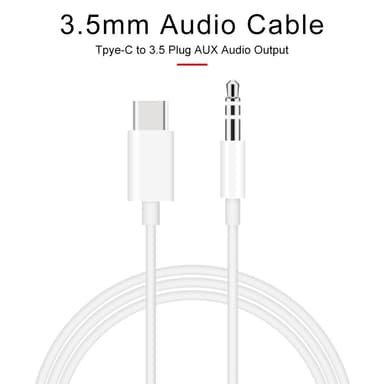USB-C til 3,5 mm Audio Aux-adapterkabel