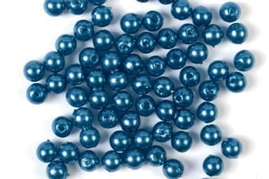 Plastperler 8mm 500g, Blå