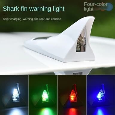Soldrevet Shark Fin biltak Bakvinge 8 LED blinklys billys