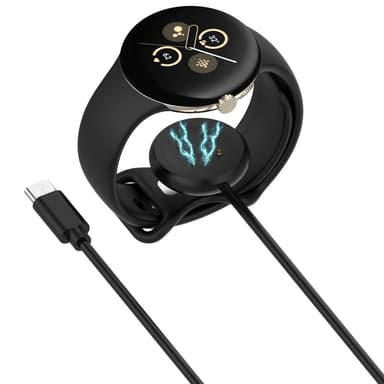 Laderklokkelader for Google Pixel Watch 2 USB-C-kontakt