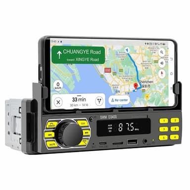 Bluetooth Stereo Bilstereo FM-radio MP3-spiller Telefonholder