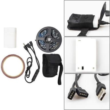 Xiaomi M365 Scooter høyt lyst LED-stripelys Batteridrevet fargerikt lystau